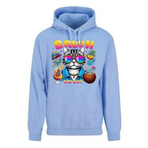 Cute Last Day Of School Year Summer Cat Bruh We Out Student Gift Unisex Surf Hoodie