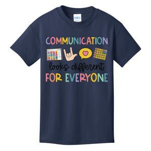 Communication Looks Different For Everyone Speech Therapy Gift Kids T-Shirt