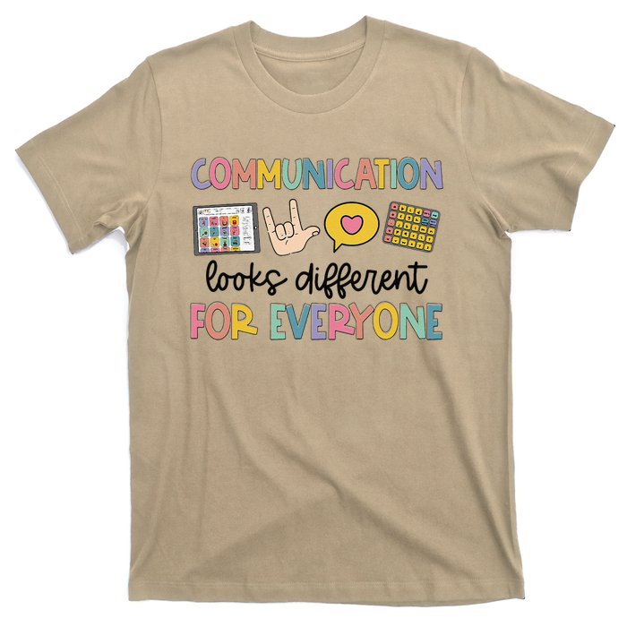 Communication Looks Different For Everyone Speech Therapy Gift T-Shirt