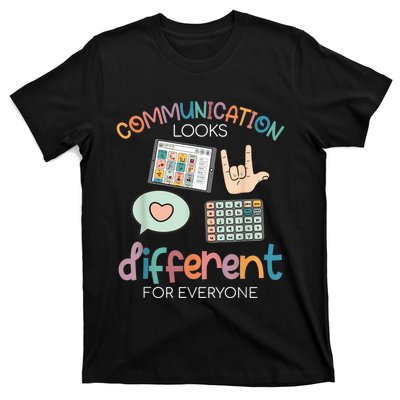 Communication Looks Different For Everyone Autism Awareness T-Shirt