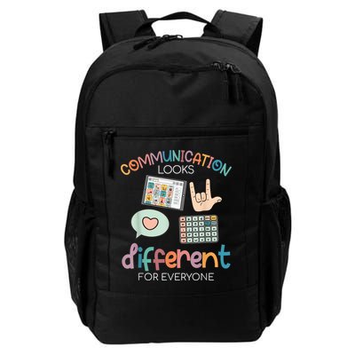 Communication Looks Different For Everyone Autism Awareness Backpack