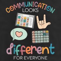 Communication Looks Different For Everyone Autism Awareness Golf Towel