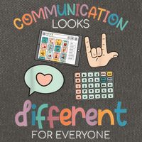 Communication Looks Different For Everyone Autism Awareness Cotton Canvas Backpack