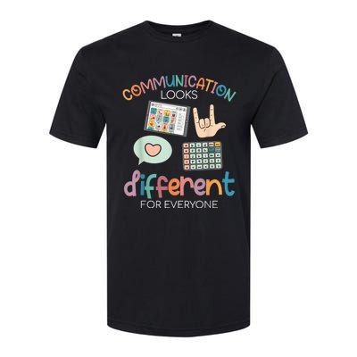 Communication Looks Different For Everyone Autism Awareness Softstyle CVC T-Shirt