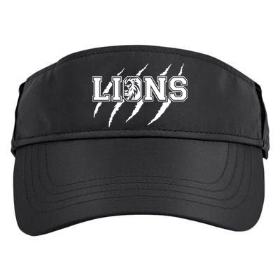 Cool Lions Detroit Football Michigan Adult Drive Performance Visor