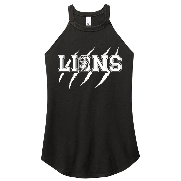 Cool Lions Detroit Football Michigan Women's Perfect Tri Rocker Tank