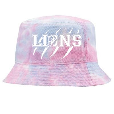 Cool Lions Detroit Football Michigan Tie-Dyed Bucket Hat