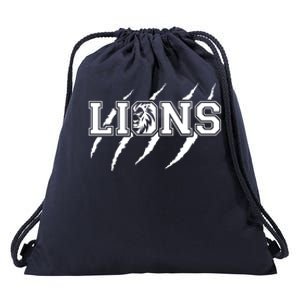 Cool Lions Detroit Football Michigan Drawstring Bag