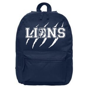 Cool Lions Detroit Football Michigan 16 in Basic Backpack