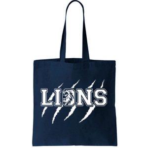 Cool Lions Detroit Football Michigan Tote Bag