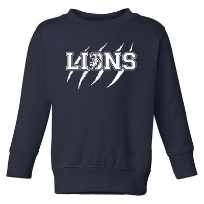 Cool Lions Detroit Football Michigan Toddler Sweatshirt