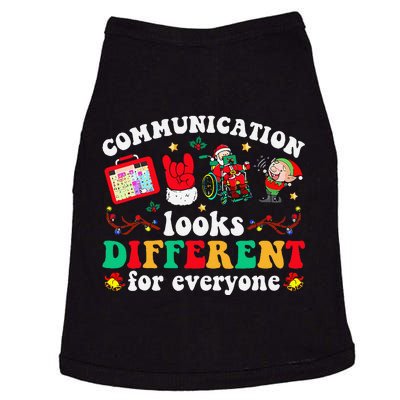 Communication Looks Different For Everyone Slp Christmas Doggie Tank