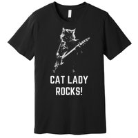 Cat Lady Design Kamala Harris Premium T-Shirt