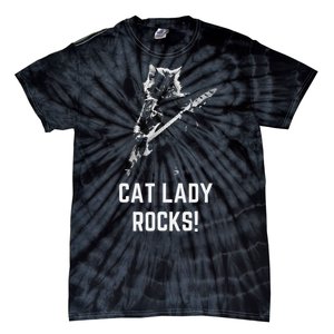 Cat Lady Design Kamala Harris Tie-Dye T-Shirt