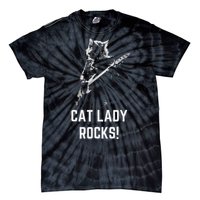 Cat Lady Design Kamala Harris Tie-Dye T-Shirt