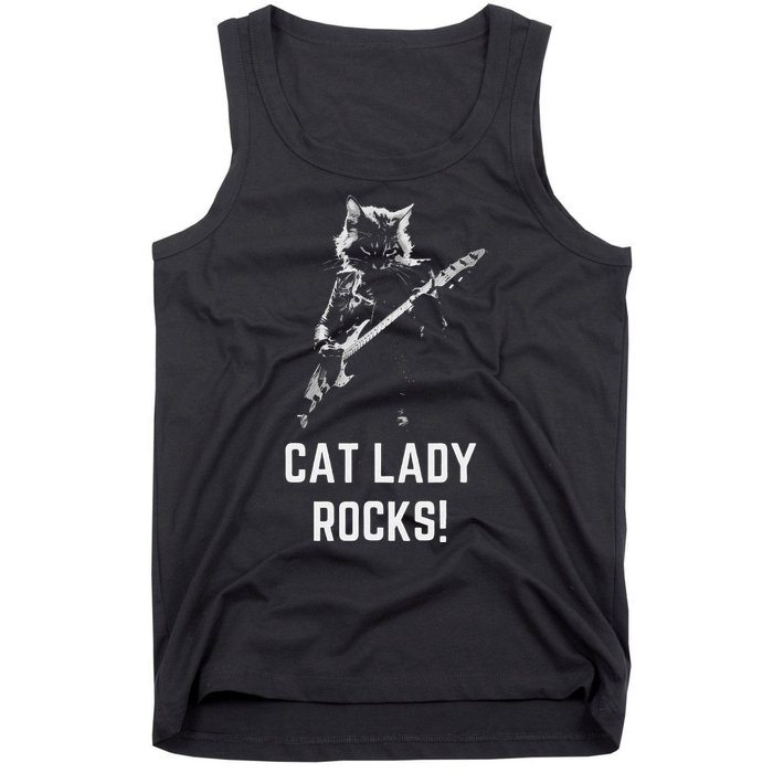 Cat Lady Design Kamala Harris Tank Top