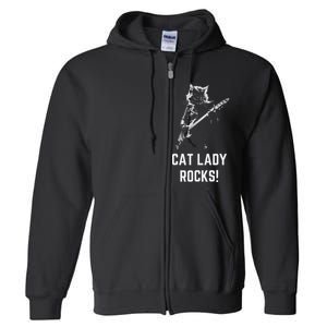 Cat Lady Design Kamala Harris Full Zip Hoodie