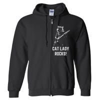 Cat Lady Design Kamala Harris Full Zip Hoodie