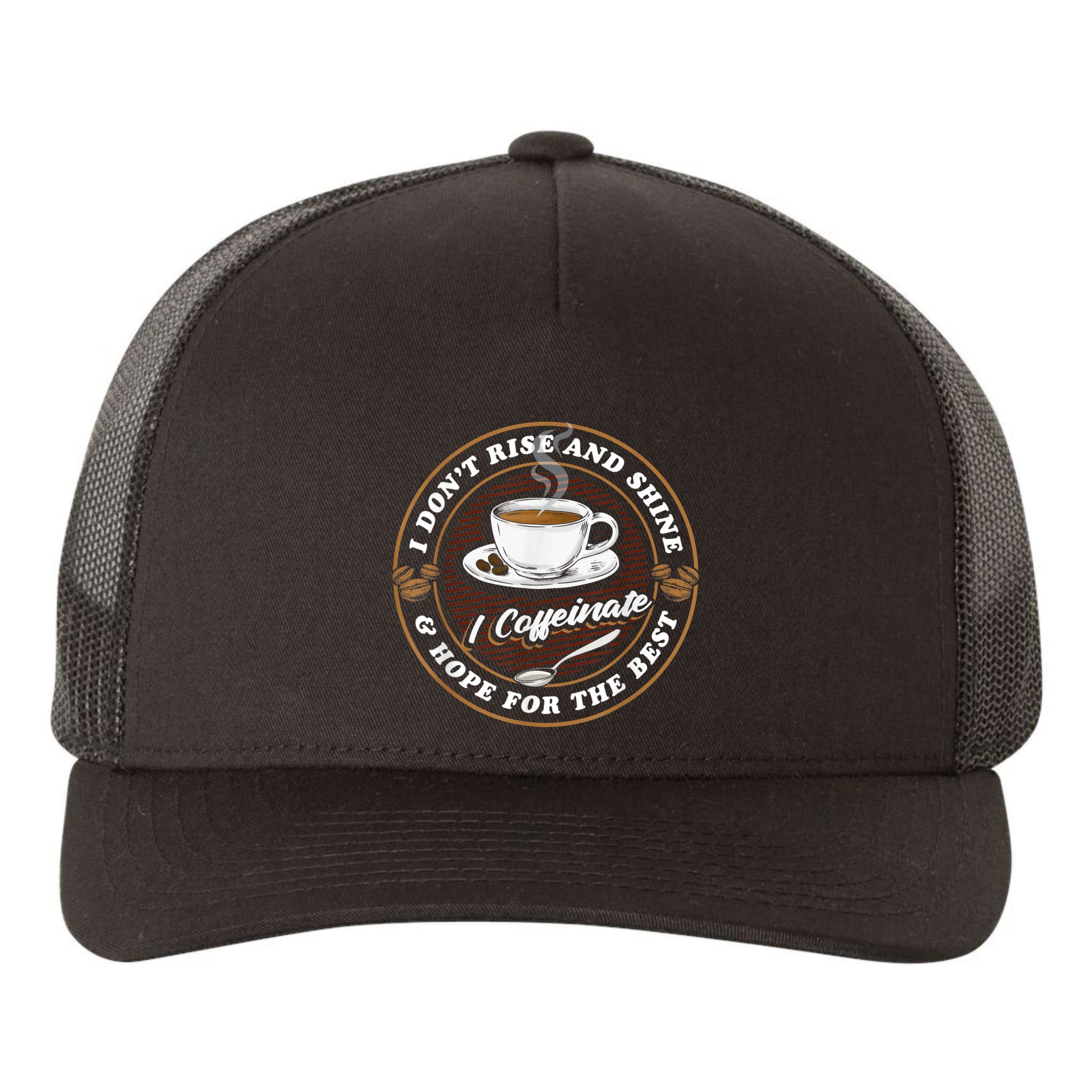 Coffee Lover Drinker Caffeine Morning Espresso Coffee Yupoong Adult 5-Panel Trucker Hat