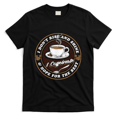 Coffee Lover Drinker Caffeine Morning Espresso Coffee T-Shirt