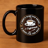 Coffee Lover Drinker Caffeine Morning Espresso Coffee 11oz C Handle Ceramic Mug