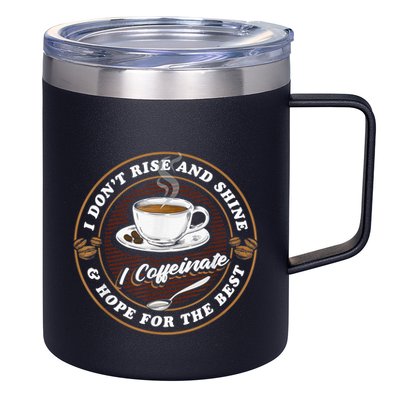 Coffee Lover Drinker Caffeine Morning Espresso Coffee 12oz Stainless Steel Coffee Mug
