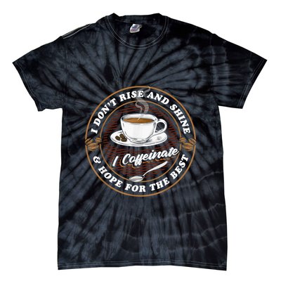 Coffee Lover Drinker Caffeine Morning Espresso Coffee Tie-Dye T-Shirt
