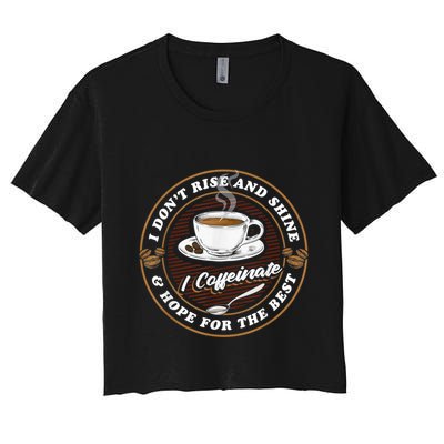 Coffee Lover Drinker Caffeine Morning Espresso Coffee Crop Top