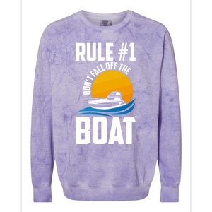 Cruise Lovers Dont Fall Off The Boat Cruise Vacation Cruise Gift Colorblast Crewneck Sweatshirt