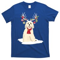 Cute Labradoodle Doodle Christmas Reindeer Graphic Holiday Gift T-Shirt