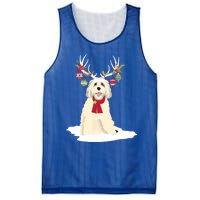 Cute Labradoodle Doodle Christmas Reindeer Graphic Holiday Gift Mesh Reversible Basketball Jersey Tank