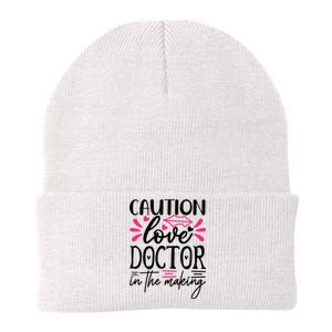 Caution Love Doctor In The Making Knit Cap Winter Beanie