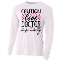 Caution Love Doctor In The Making Cooling Performance Long Sleeve Crew