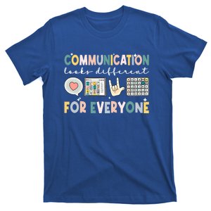 Communication Looks Different For Everyone Autism Awareness Cool Gift T-Shirt