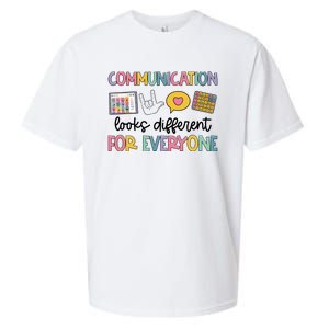 Communication Looks Different For Everyone Speech Therapy Sueded Cloud Jersey T-Shirt