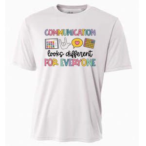 Communication Looks Different For Everyone Speech Therapy Cooling Performance Crew T-Shirt