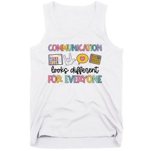 Communication Looks Different For Everyone Speech Therapy Tank Top