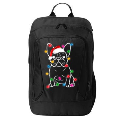 Christmas Lights Dog French Bulldog City Backpack