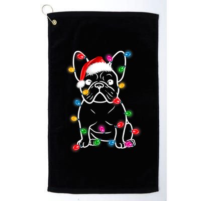 Christmas Lights Dog French Bulldog Platinum Collection Golf Towel