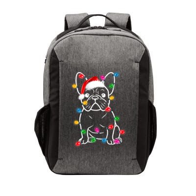 Christmas Lights Dog French Bulldog Vector Backpack