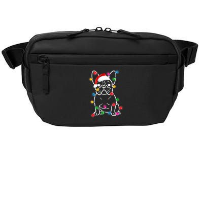 Christmas Lights Dog French Bulldog Crossbody Pack