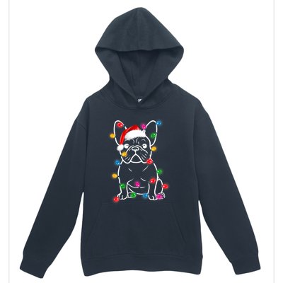 Christmas Lights Dog French Bulldog Urban Pullover Hoodie