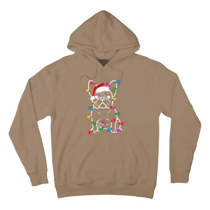 Christmas Lights Dog French Bulldog Hoodie