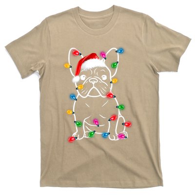 Christmas Lights Dog French Bulldog T-Shirt