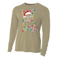 Christmas Lights Dog French Bulldog Cooling Performance Long Sleeve Crew