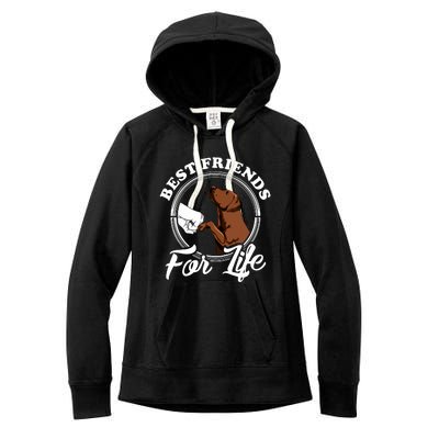 Chocolate Labrador Design Funny Chocolate Labrador Lovers Women's Fleece Hoodie