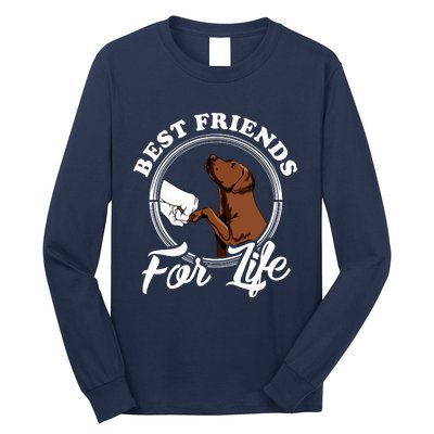 Chocolate Labrador Design Funny Chocolate Labrador Lovers Long Sleeve Shirt