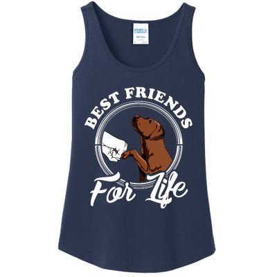 Chocolate Labrador Design Funny Chocolate Labrador Lovers Ladies Essential Tank