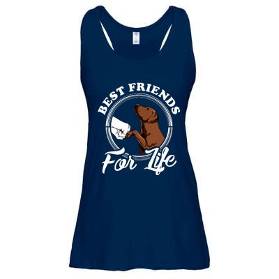 Chocolate Labrador Design Funny Chocolate Labrador Lovers Ladies Essential Flowy Tank