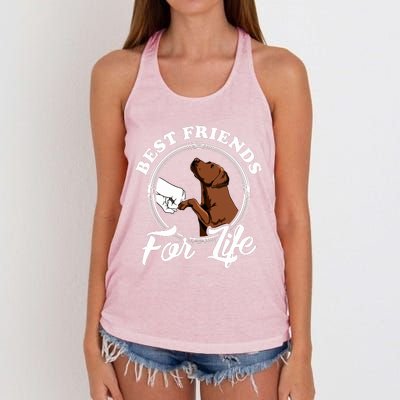 Chocolate Labrador Design Funny Chocolate Labrador Lovers Women's Knotted Racerback Tank